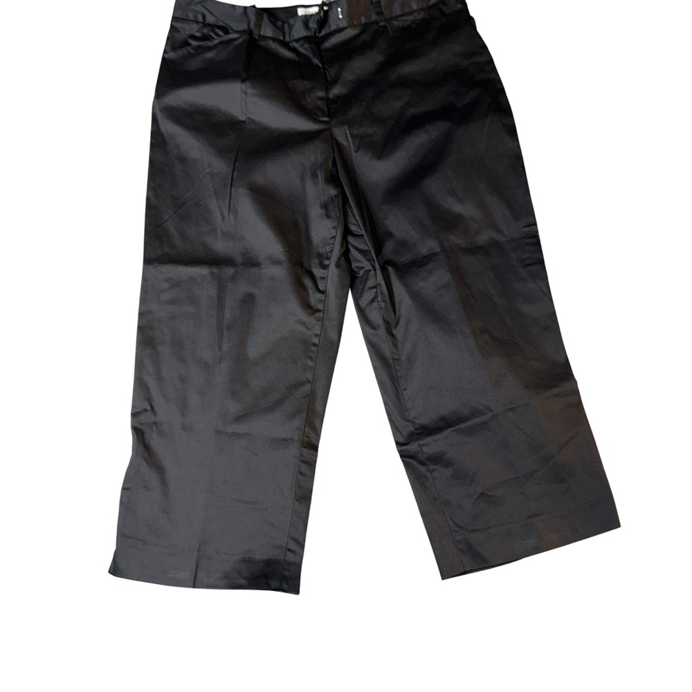 Pendleton Black Wide Leg Cropped Pants Women's Size 16